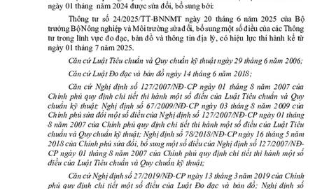 Ban hành Quy chuẩn kỹ thuật quốc gia về bản đồ địa hình quốc gia tỷ lệ 1:500.000, 1:1.000.000