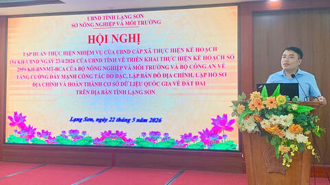 TẬP HUẤN KỸ THUẬT THỰC HIỆN NHIỆM VỤ HOÀN THIỆN CƠ SỞ DỮ LIỆU ĐẤT ĐAI CHO CÁN BỘ CẤP XÃ