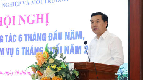 Sở Nông nghiệp và Môi trường sơ kết công tác 6 tháng đầu năm, triển khai nhiệm vụ 6 tháng cuối năm 2026 và công tác thi đua khen thưởng