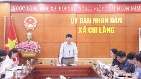 Kiểm tra xây dựng nông thôn mới tại xã Chi Lăng