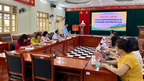 Đón tiếp và làm việc với Đoàn công tác học tập, trao đổi kinh nghiệm Sở Nông nghiệp và Môi trường tỉnh Hà Tĩnh