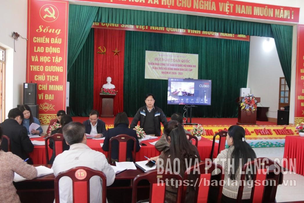 Lãnh đạo Sở Nông nghiệp và Môi trường phát biểu tại buổi kiểm tra