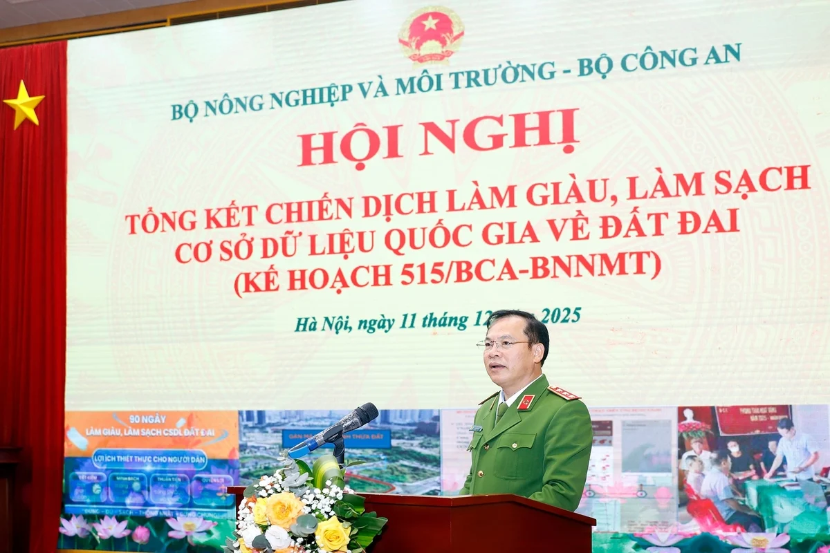 Thượng tướng, Thứ trưởng Bộ Công an Nguyễn Văn Long nhấn mạnh đây là nhiệm vụ quan trọng được Ban Chỉ đạo Trung ương giao hoàn thành trong năm 2025 theo các nghị quyết của Đảng và Chính phủ. Ảnh: Khương Trung.