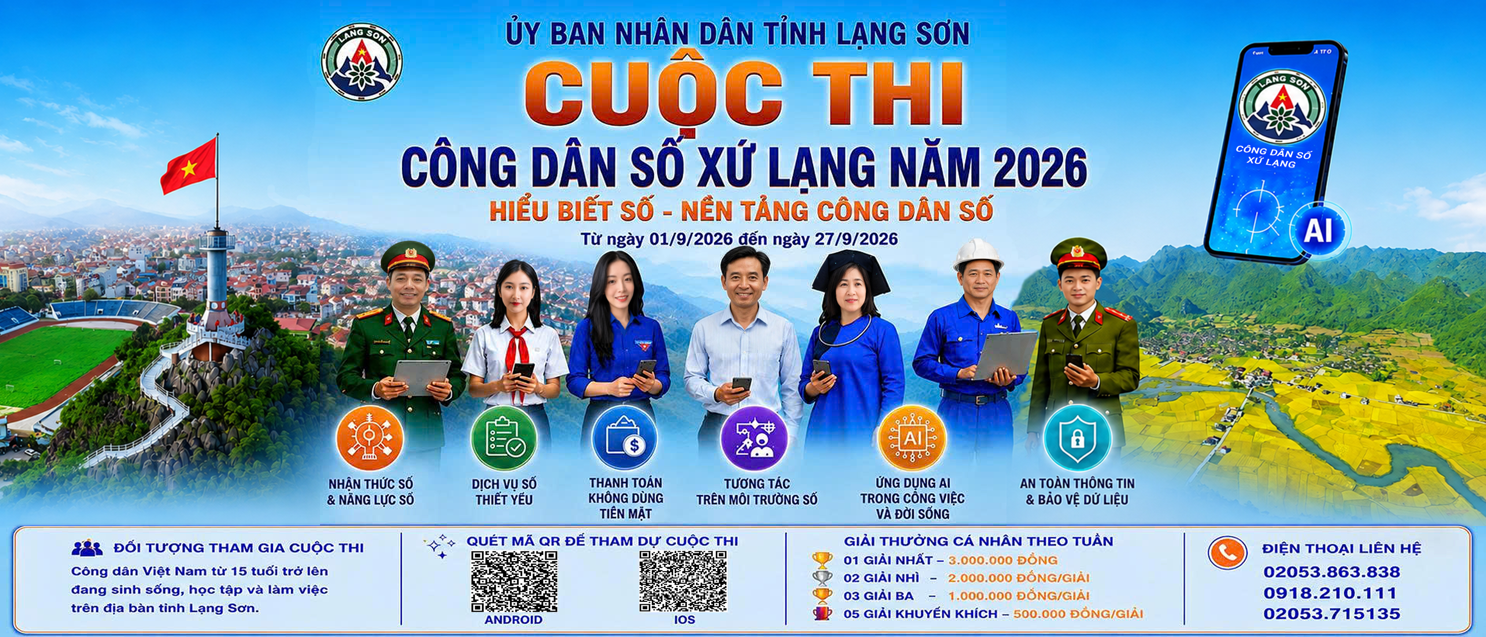 Tuyên truyền, hưởng ứng Cuộc thi Công dân số Xứ Lạng năm 2026